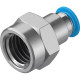 Штуцер цанговый с внутренней резьбой Festo QSF-3/8-8-B