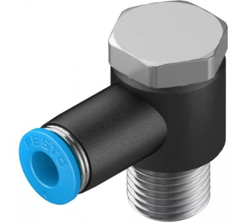 Штуцер цанговый угловой с наружным шестигранником Festo QSLV-1/4-6