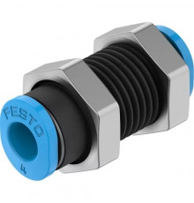 Муфта цанговая для панельного монтажа прямая Festo QSMS-4