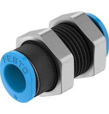 Муфта цанговая для панельного монтажа прямая Festo QSMS-6
