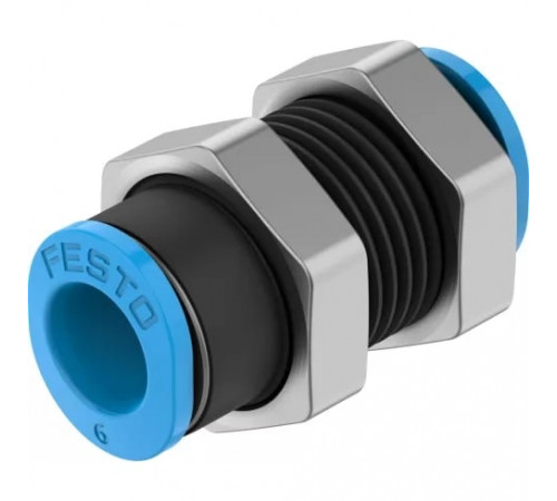 Муфта цанговая для панельного монтажа прямая Festo QSMS-6