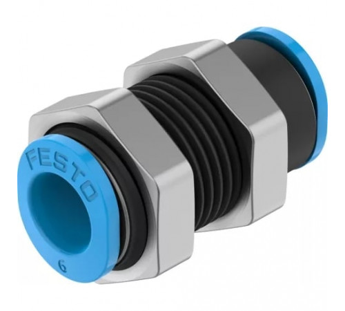 Муфта цанговая для панельного монтажа прямая Festo QSMS-6