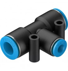 Тройник цанговый переходной Festo QST-10-6