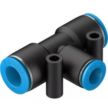 Тройник цанговый переходной Festo QST-10-8