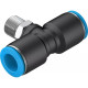 Тройник цанговый с резьбой переходной Festo QST-1/4-12
