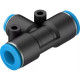 Тройник цанговый переходной Festo QST-8-4