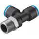Тройник цанговый с резьбой переходной Festo QSTL-3/8-10