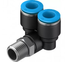Тройник цанговый с резьбой угловой Festo QSYL-1/4-10