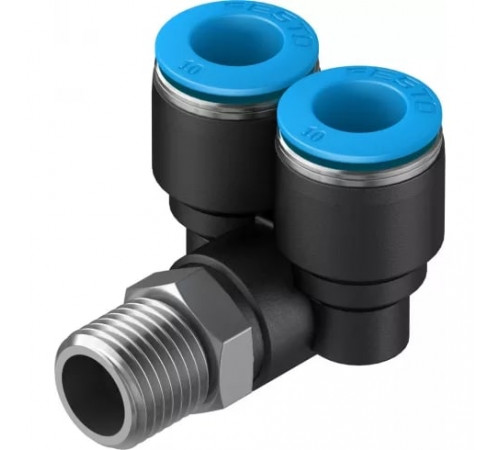 Тройник цанговый с резьбой угловой Festo QSYL-1/4-10