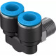Тройник цанговый с резьбой угловой Festo QSYL-1/4-10