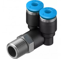 Тройник цанговый с резьбой угловой Festo QSYL-1/8-4