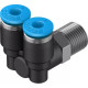 Тройник цанговый с резьбой угловой Festo QSYL-1/8-4