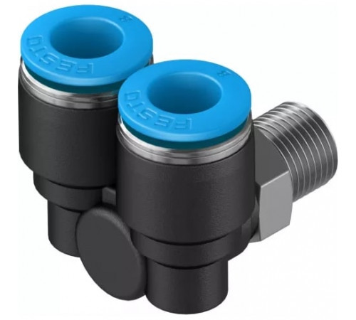 Тройник цанговый с резьбой угловой Festo QSYL-1/8-8
