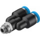 Тройник цанговый с резьбой Festo QSY-M5-4
