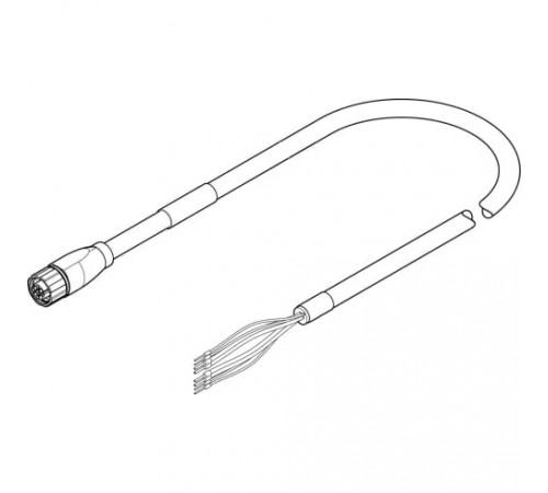 Кабель электродвигателя Festo NEBM-M16G8-E-10-Q7-LE8-1