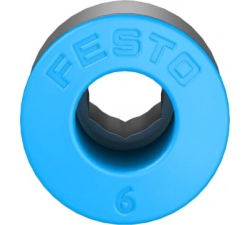 Штуцер цанговый с внутренним шестигранником Festo QS-1/8-6-I