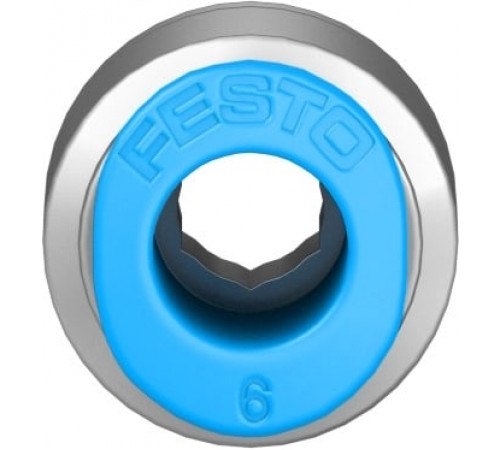 Штуцер цанговый с внутренним шестигранником Festo QSM-G1/8-6-I