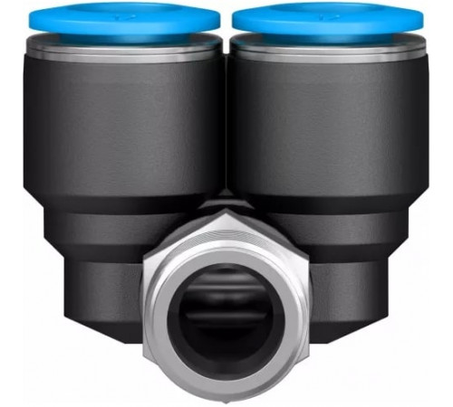 Тройник цанговый с резьбой угловой Festo QSYL-3/8-12