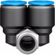 Тройник цанговый с резьбой угловой Festo QSYL-3/8-12