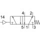Распределитель с пневматическим управлением Festo VL-5-1/4-NPT