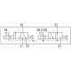 Распределитель с электромагнитным управлением Festo VSVA-B-T32H-AH-A2-2AC1