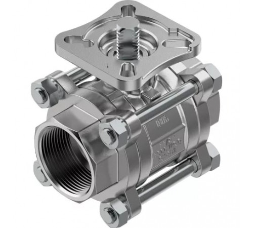 Шаровой кран Festo VZBE-11/2-T-63-T-2-F0507-V15V15 Ру63 Ду40 (PN63 DN40)
