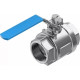 Шаровой кран Festo VZBE-2-T-63-D-2-M-V15V15 Ру63 Ду50 (PN63 DN50)
