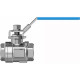 Шаровой кран Festo VZBE-1-T-63-D-2-M-V15V15 Ру63 Ду25 (PN63 DN25)