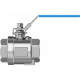 Шаровой кран Festo VZBE-2-T-63-D-2-M-V15V15 Ру63 Ду50 (PN63 DN50)