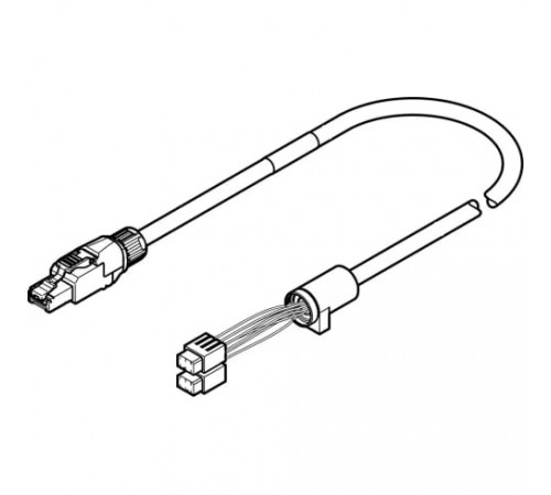 Кабель кодирующего устройства Festo NEBM-T1G8-E-5-N-R3G8