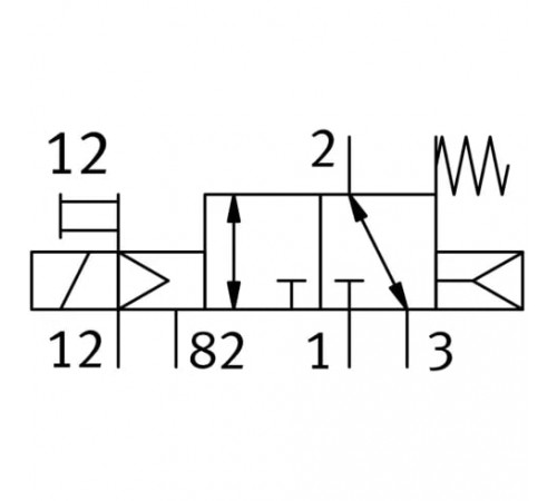 Распределитель с электромагнитным управлением Festo VUVS-L20-M32C-MZD-G18-F7