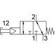Распределитель с кнопочным управлением Festo VHEF-PTC-M32-M-G14