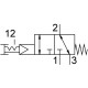 Распределитель с кнопочным управлением Festo VHEF-PTC-B32-G14