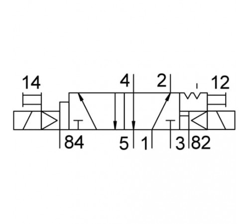 Распределитель с электромагнитным управлением Festo JMFDH-5-1/4