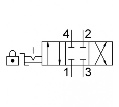 Распределитель с ручным управлением Festo VHER-P-H-B43C-G14