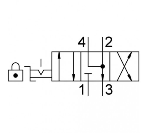 Распределитель с ручным управлением Festo VHER-P-H-B43E-B-G12