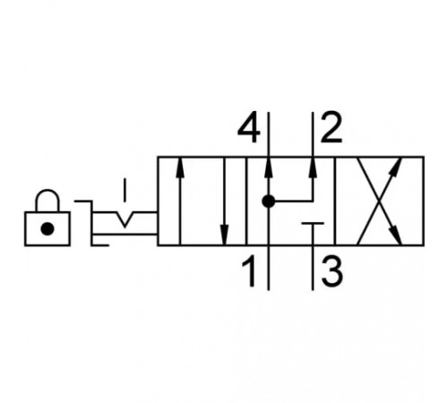 Распределитель с ручным управлением Festo VHER-P-H-B43U-B-G12