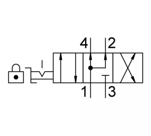 Распределитель с ручным управлением Festo VHER-P-H-B43U-B-M5