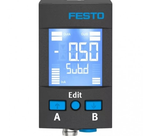 Датчик давления Festo SPAU-P10R-W-Q4D-L-PNLK-PNVBA-M12D