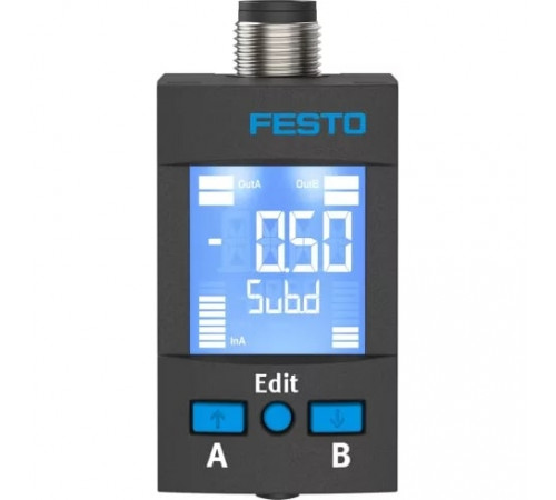 Датчик давления Festo SPAU-P10R-W-G18FD-L-PNLK-PNVBA-M12U