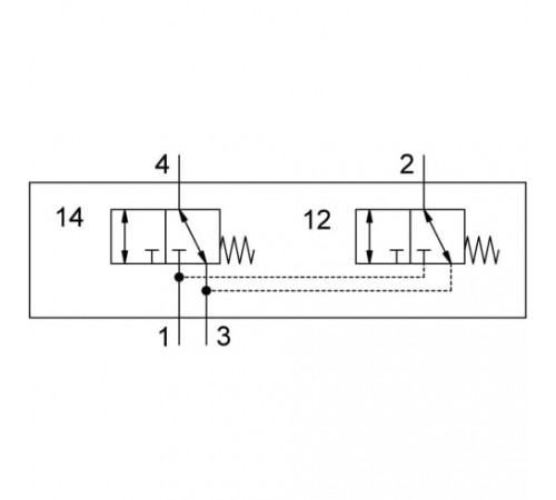 Распределитель для монтажа на лицевой панели Festo SV/O-3-PK-3X2