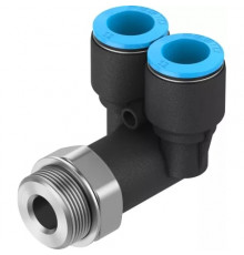 Тройник цанговый с резьбой угловой Festo QSYL-G1/2-12