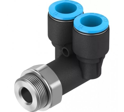 Тройник цанговый с резьбой угловой Festo QSYL-G1/2-12