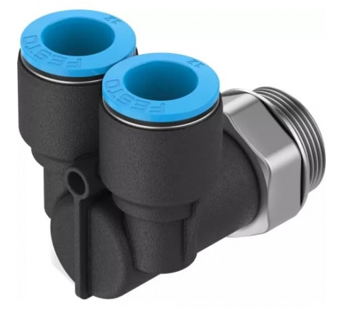 Тройник цанговый с резьбой угловой Festo QSYL-G1/2-12