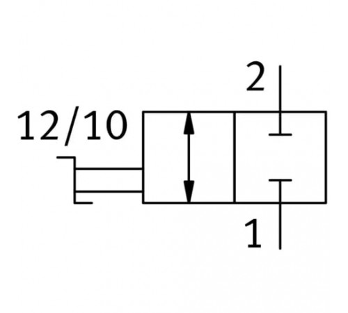 Отсечной клапан Festo HE-2-1/2-QS-1/2-U