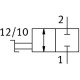 Отсечной клапан Festo HE-2-1/2-QS-1/2-U