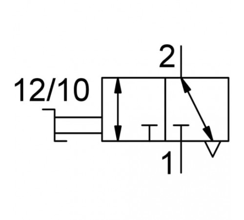Отсечной клапан Festo HE-3-1/2-QS-1/2-U