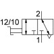 Отсечной клапан Festo HE-3-1/2-QS-1/2-U