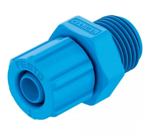 Штуцер ниппельный с накидной гайкой Festo CK-1/4-PK-6-KU