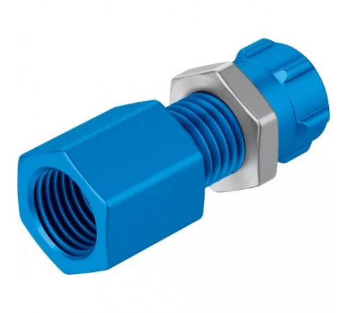 Штуцер ниппельный с накидной гайкой Festo QCK-1/4-PK-6-B